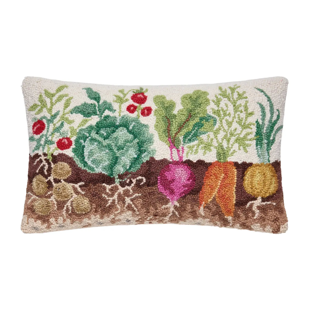 Garden Veggies Hooked Pillows