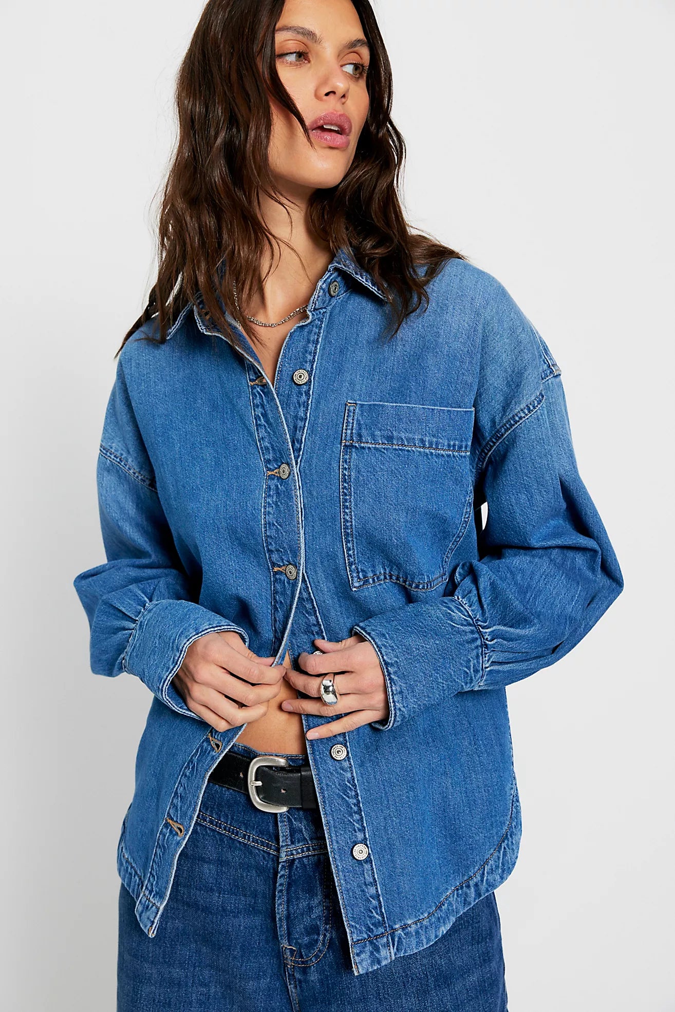 We The Free Ashley Denim Shirt