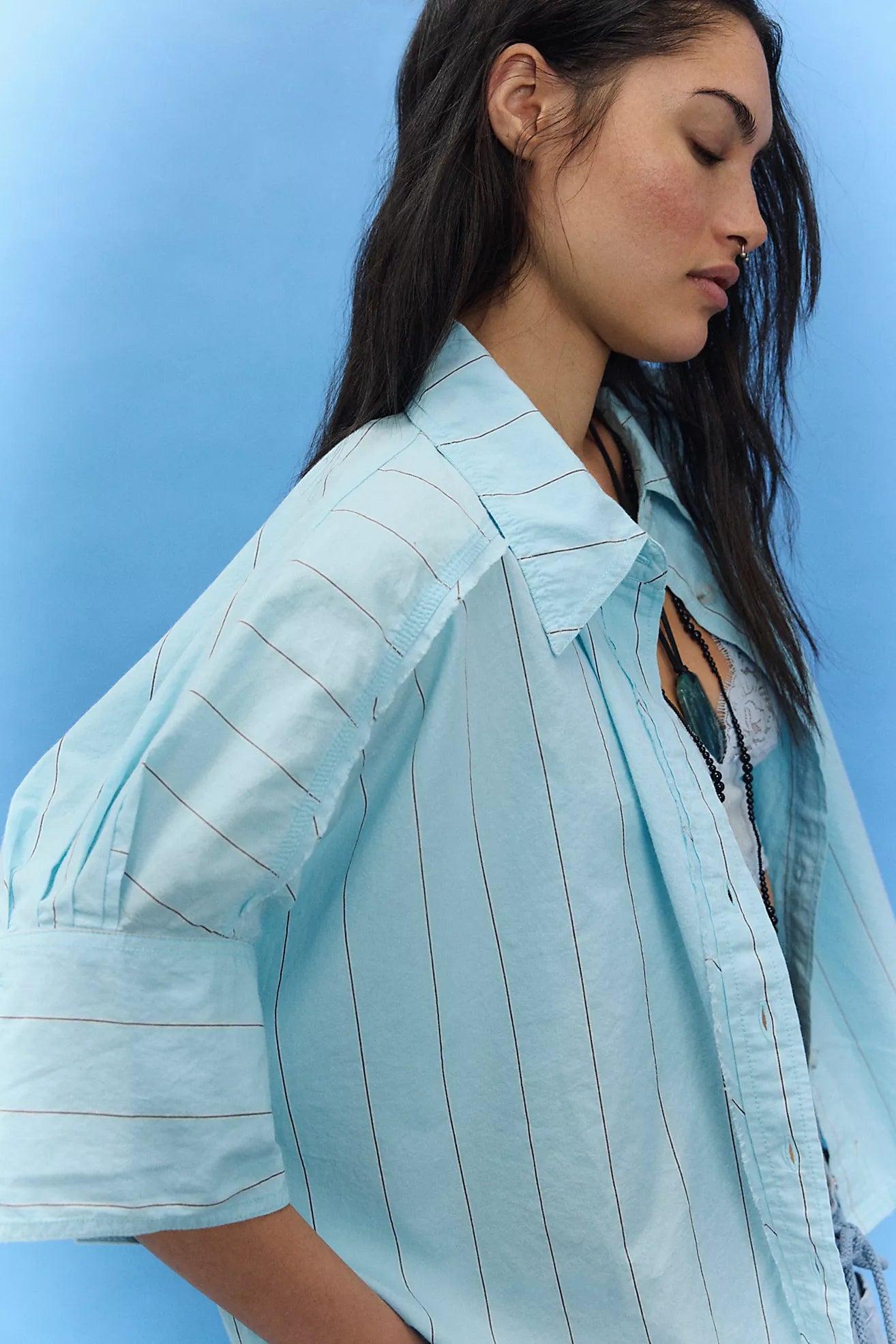 Seaside Cotton Stripe Shirt