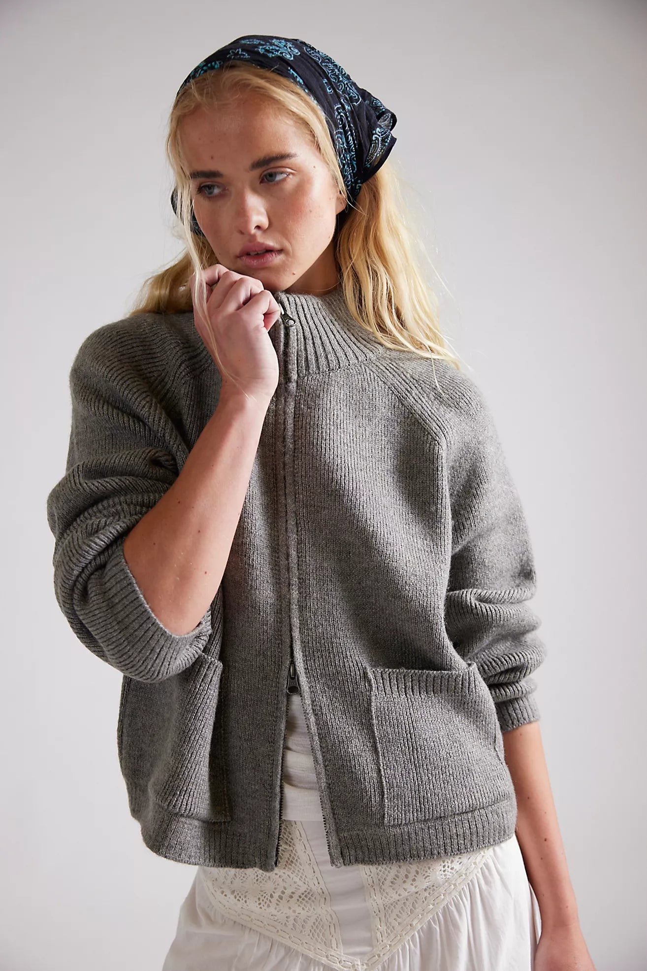 On It Half Zip Cardi