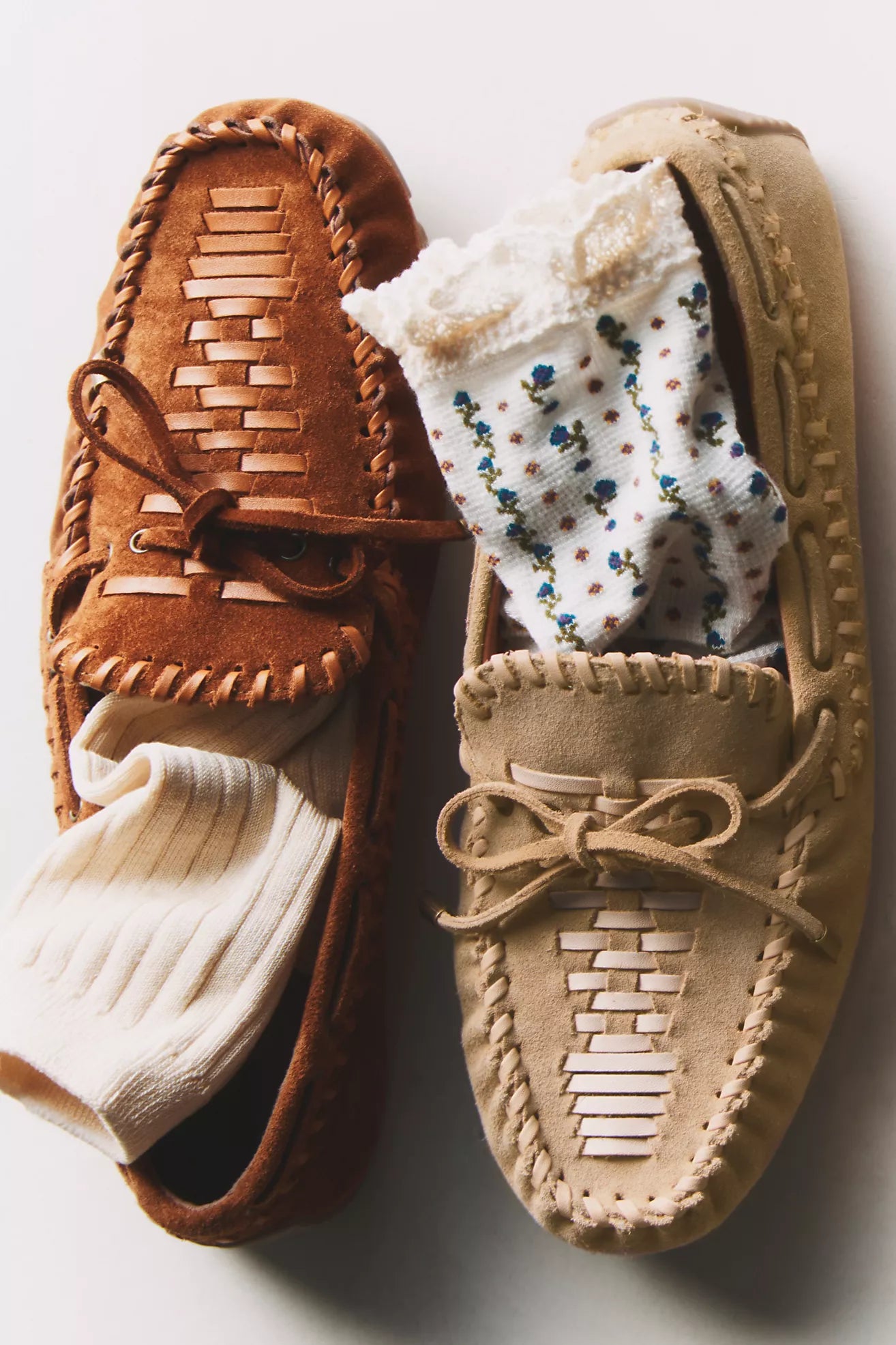 Misty Suede Moccasins