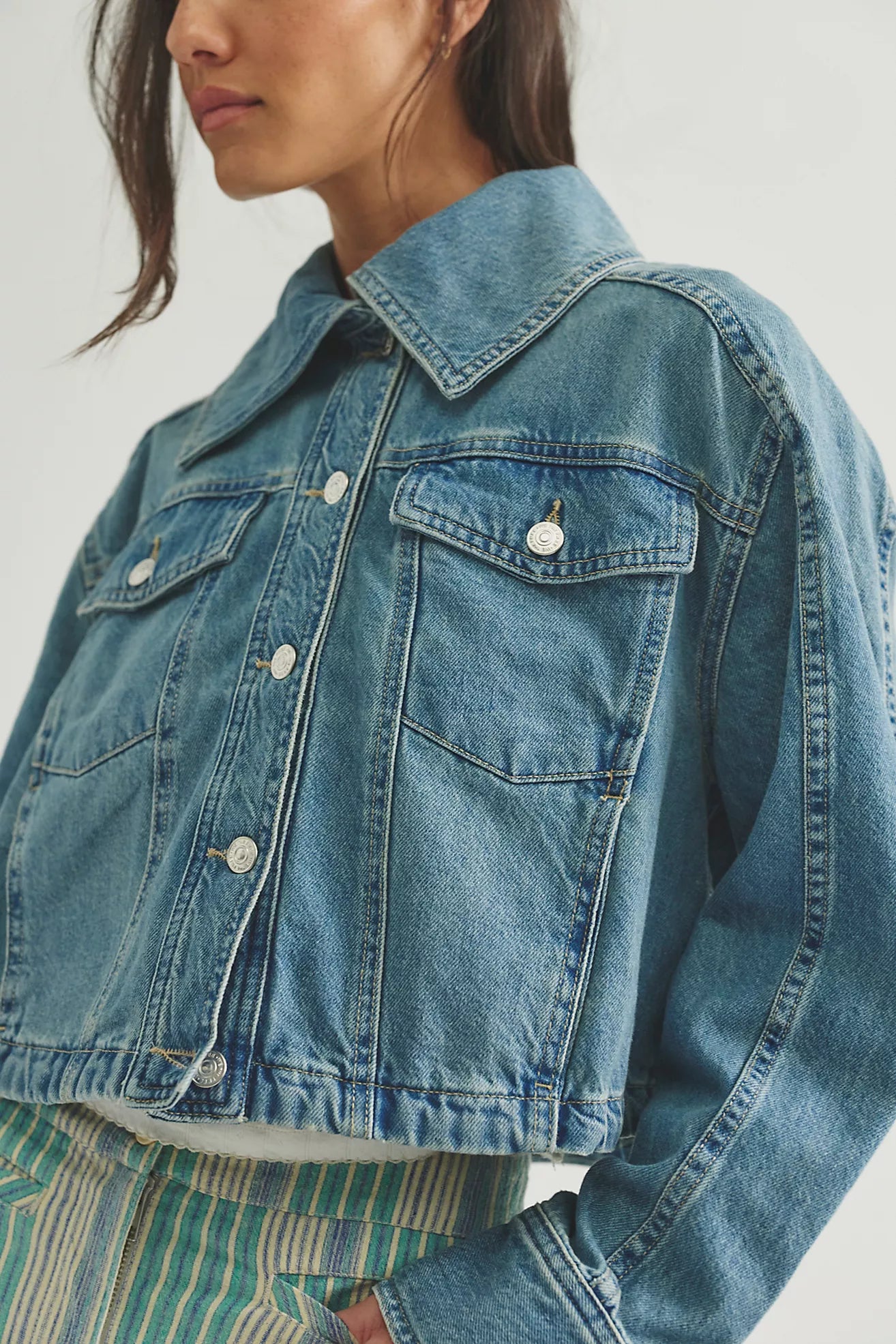 Side to Side Denim Jacket