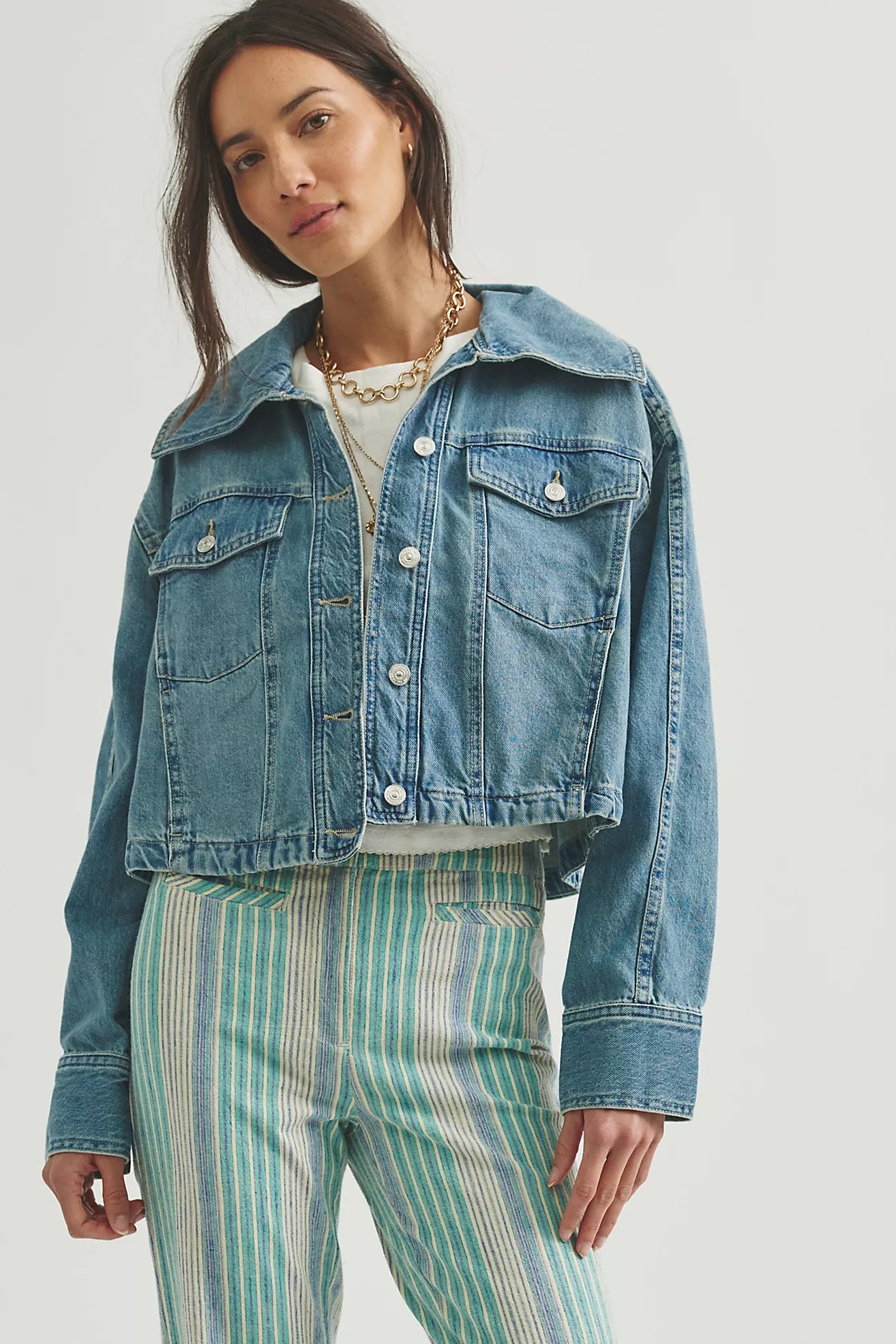 Side to Side Denim Jacket
