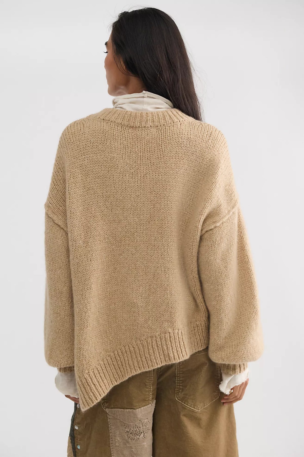 Sunday Morning Asymmetric Knit Sweater