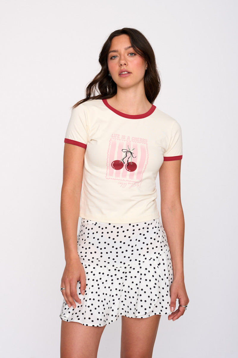 Polkadot Mini Skirt