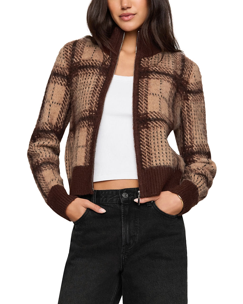 Frostline Plaid Cardigan