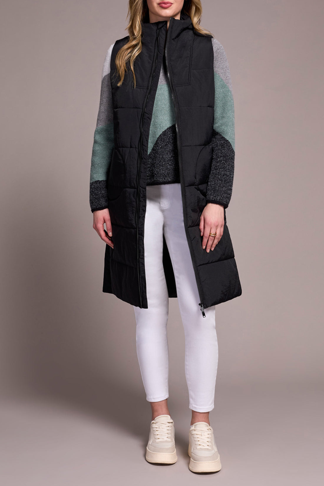 Zip Front Quilted Vest