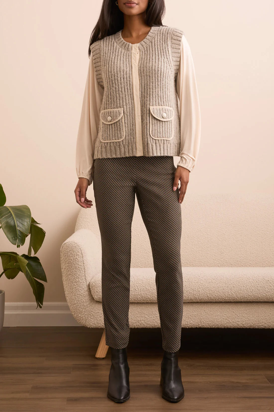 Knit Vest with Pockets