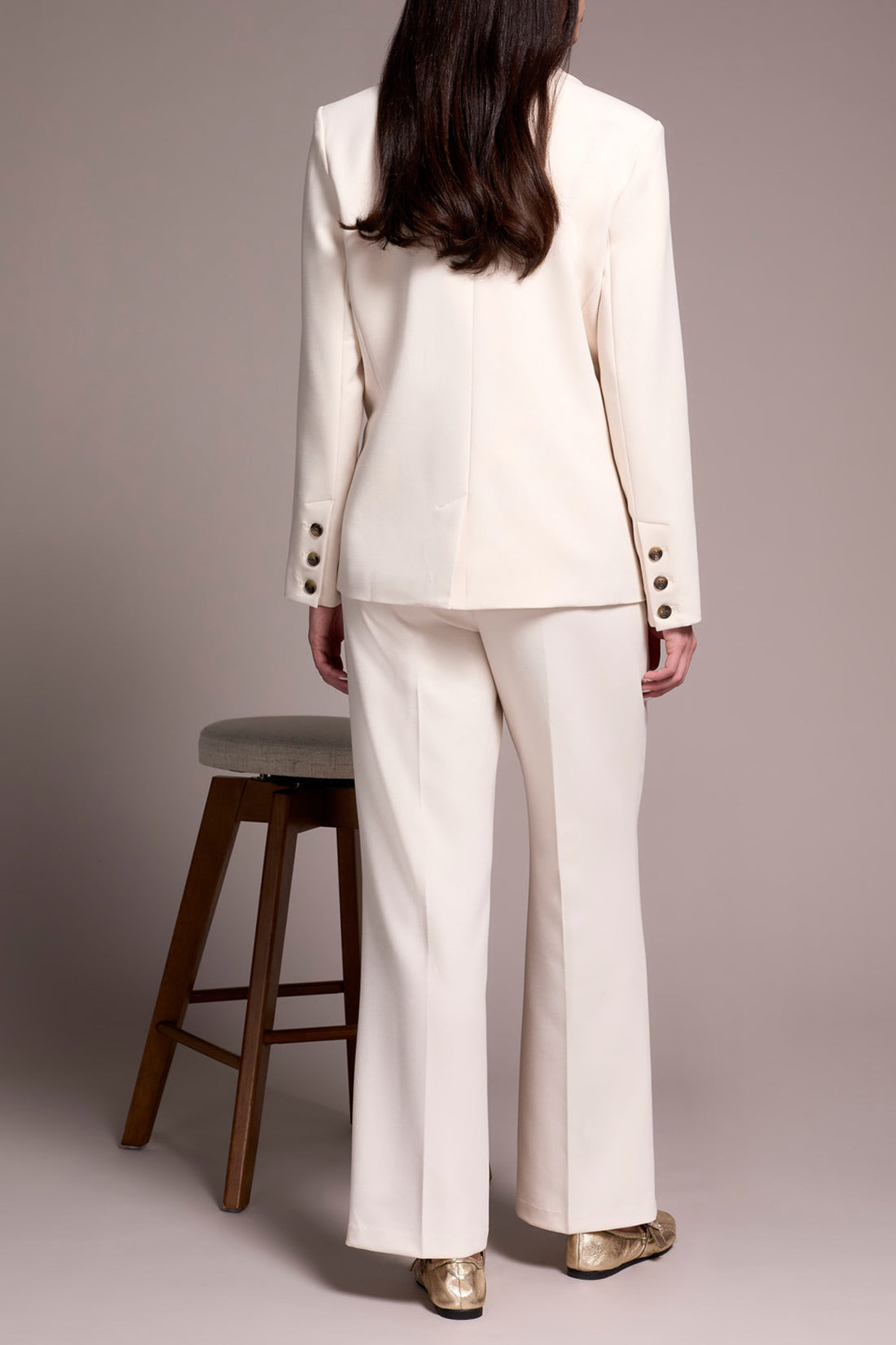 Luxury Twill Long Sleeve Blazer