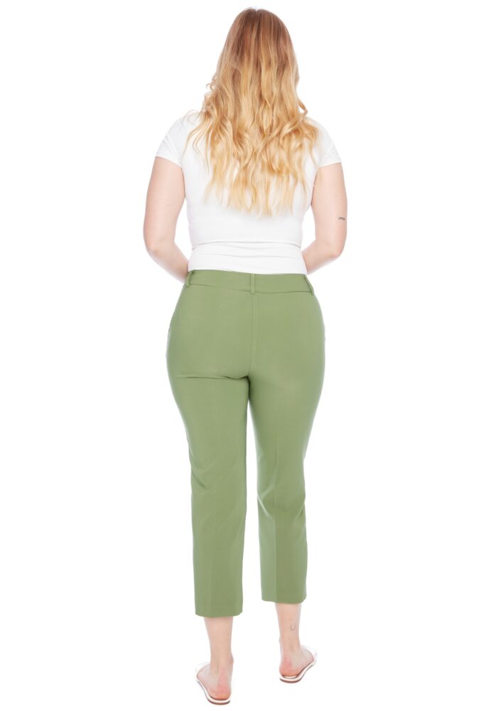 chloe solid amalfi straight-leg ankle pant