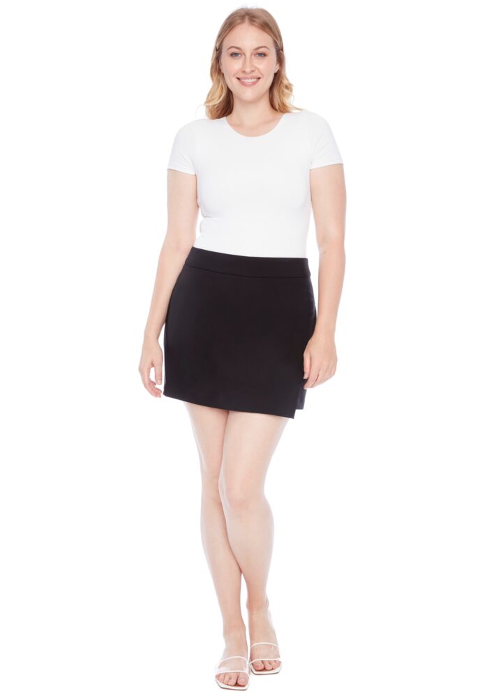 shira solid amalfi assymetric skort