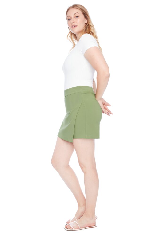 shira solid amalfi assymetric skort