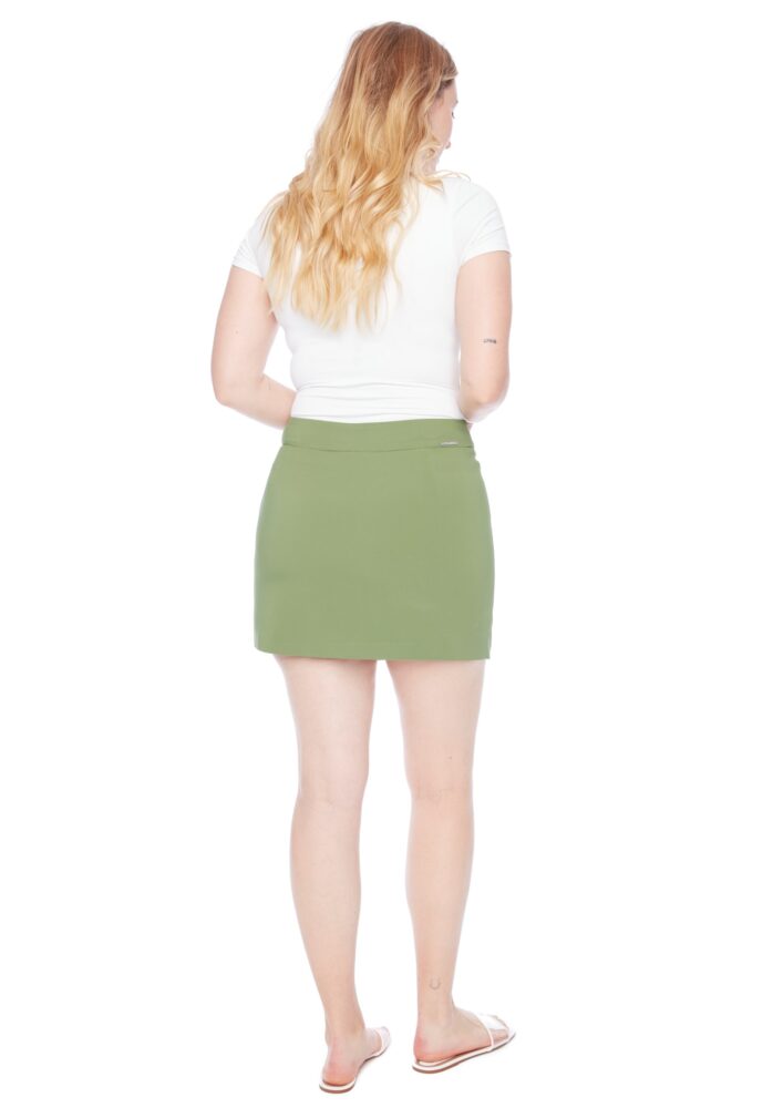 shira solid amalfi assymetric skort
