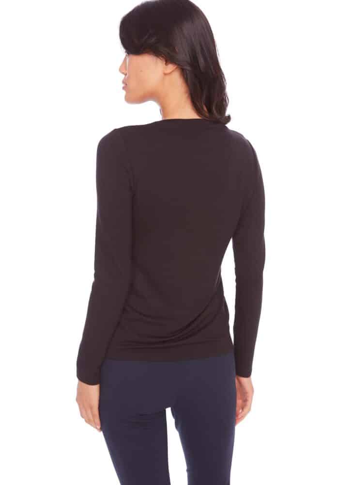 Jane Solid Provence Long Sleeve Top
