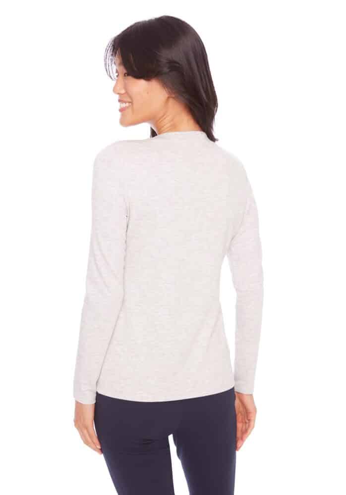 Jane Solid Provence Long Sleeve Top