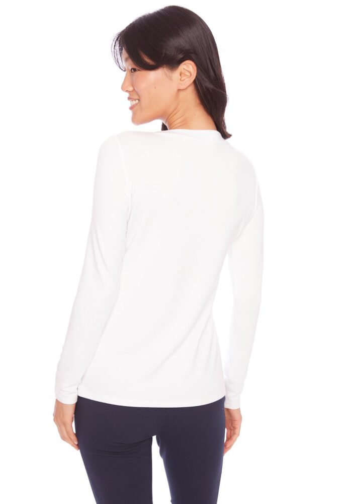 Jane Solid Provence Long Sleeve Top