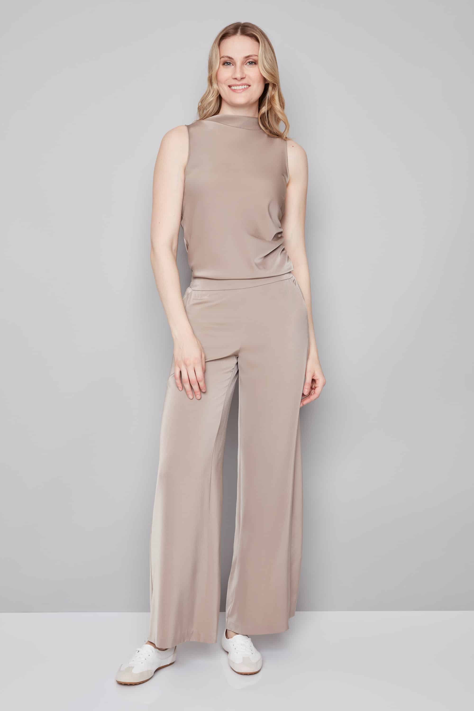 Fiona Belize Satin Straight Leg Pant