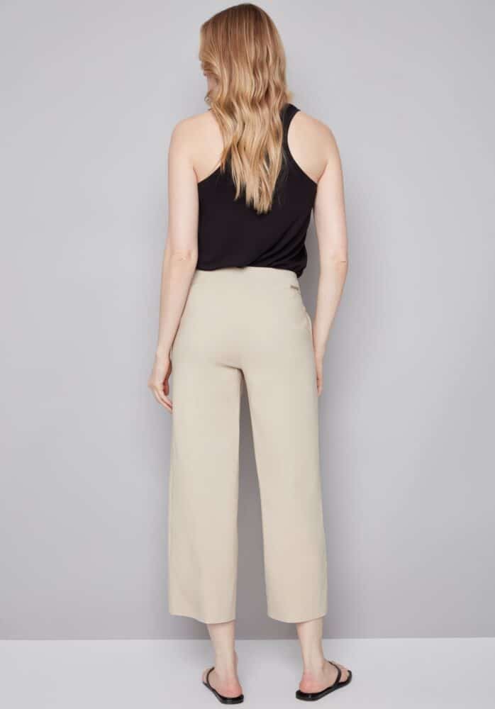 Elizabeth Techno Wide Leg Crop Pant
