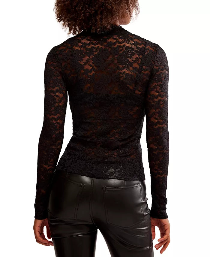 All Day Lace Longsleeve Top