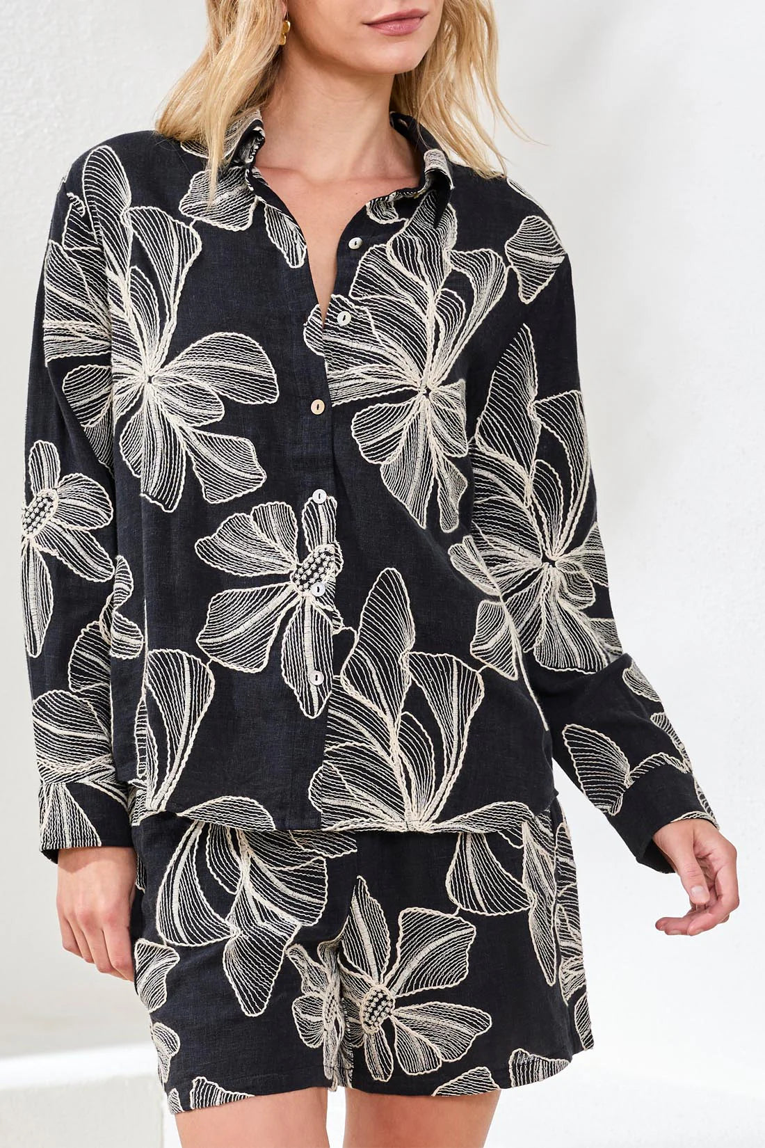 Button Front Blouse