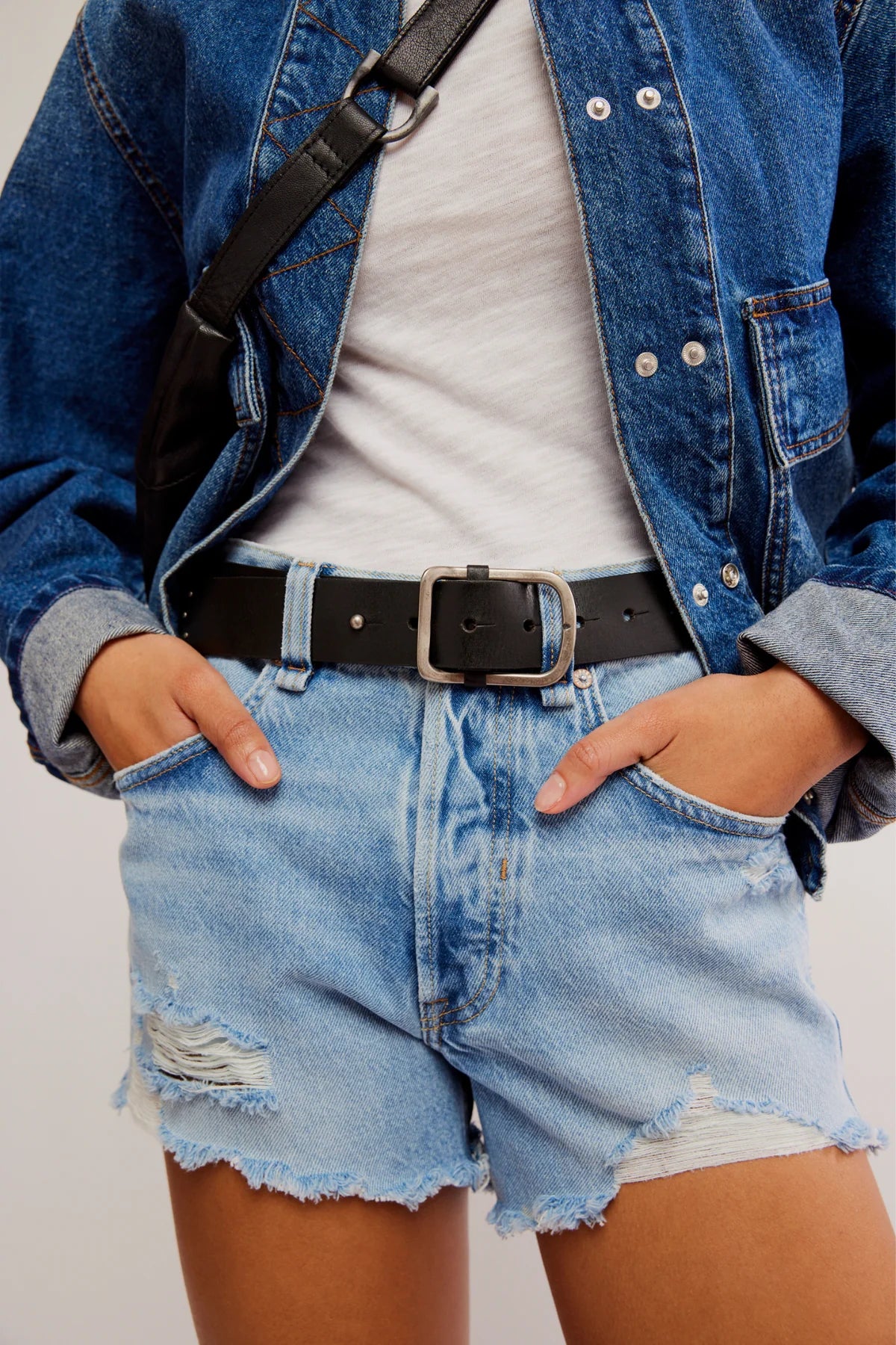 Free People Gallo Leather Belt