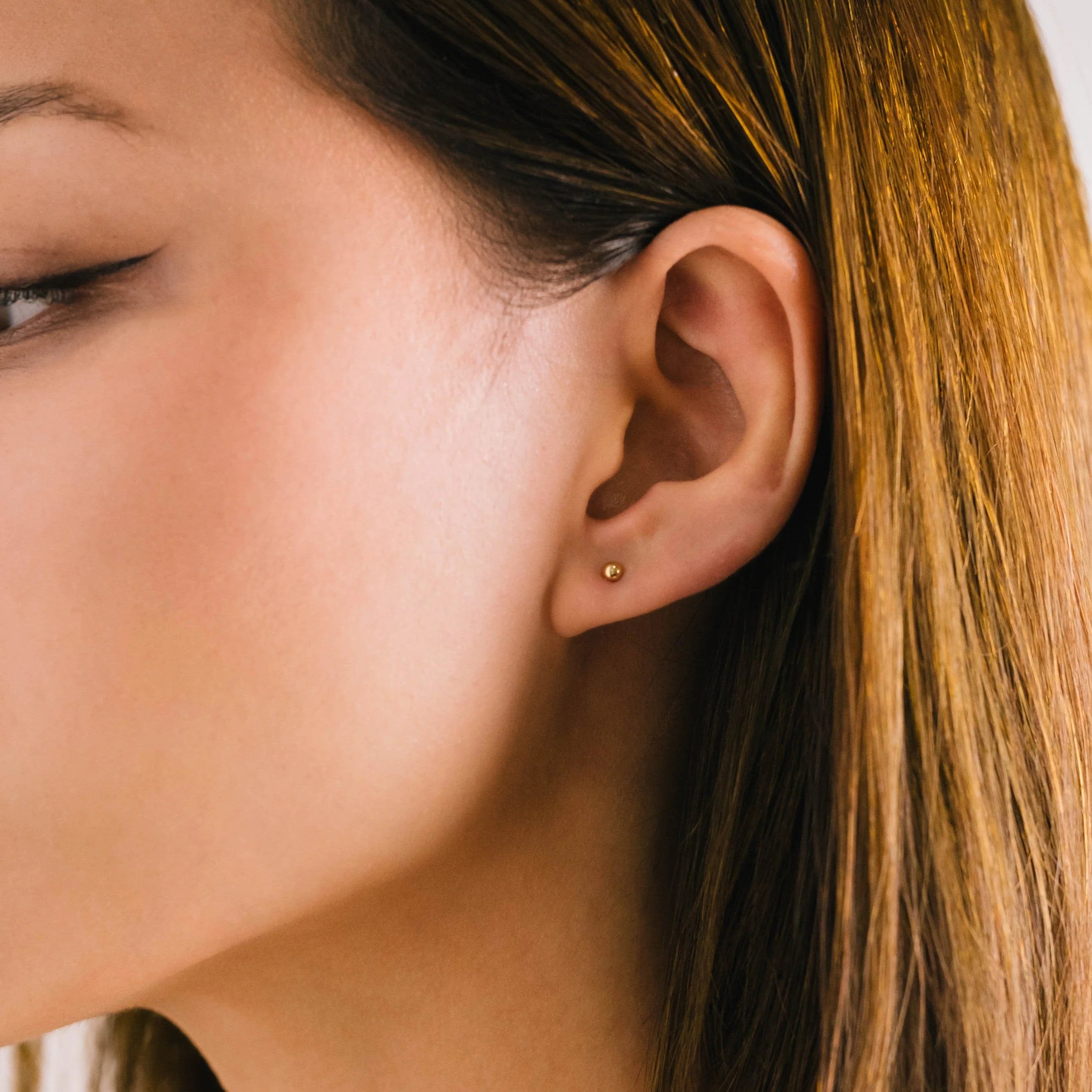 4mm Ball Gold-Filled Stud Earrings