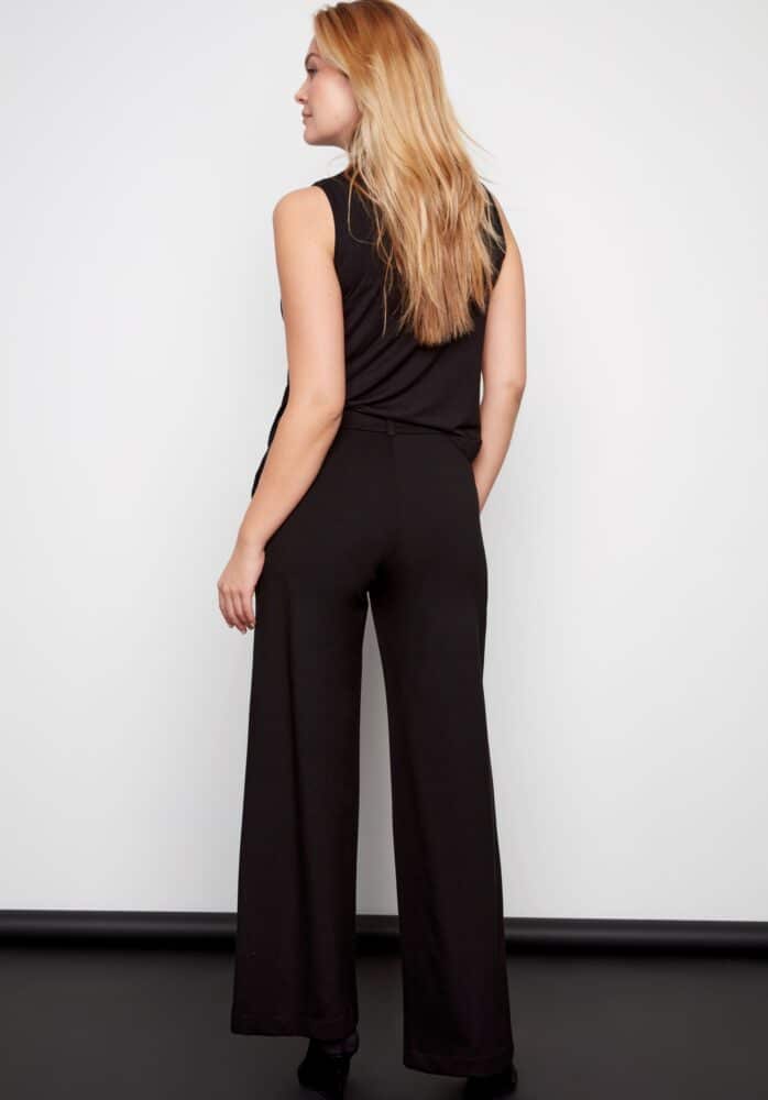 Audrey Solid Ponte Wide Leg Pant