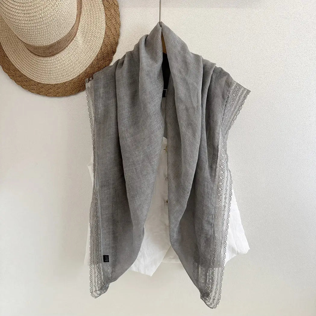 Lace Edge Square Scarf