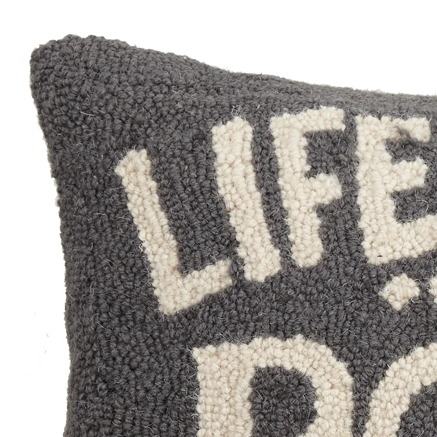 Life Is Better on the Porch Hooked Pillow