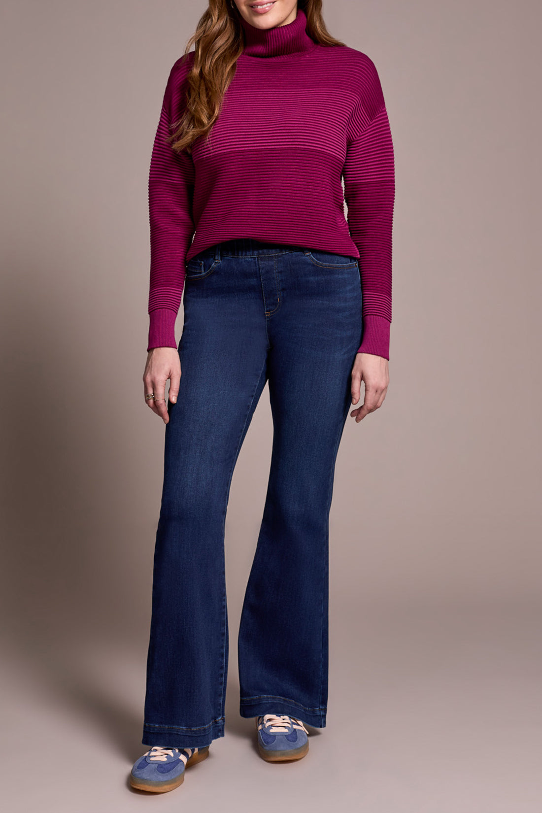 Audrey Pull On Flare Jeans