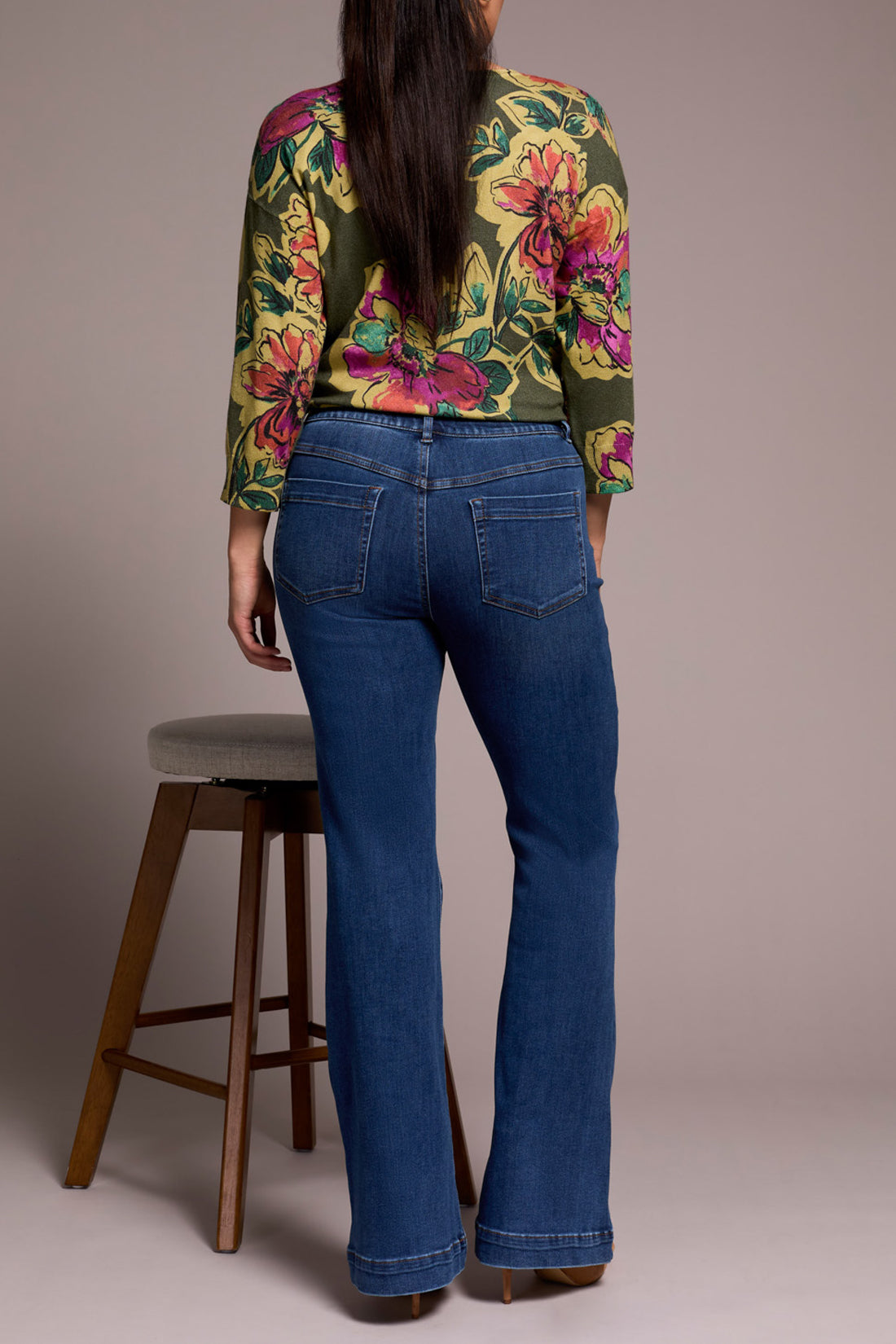 Audrey Pull On Flare Jeans