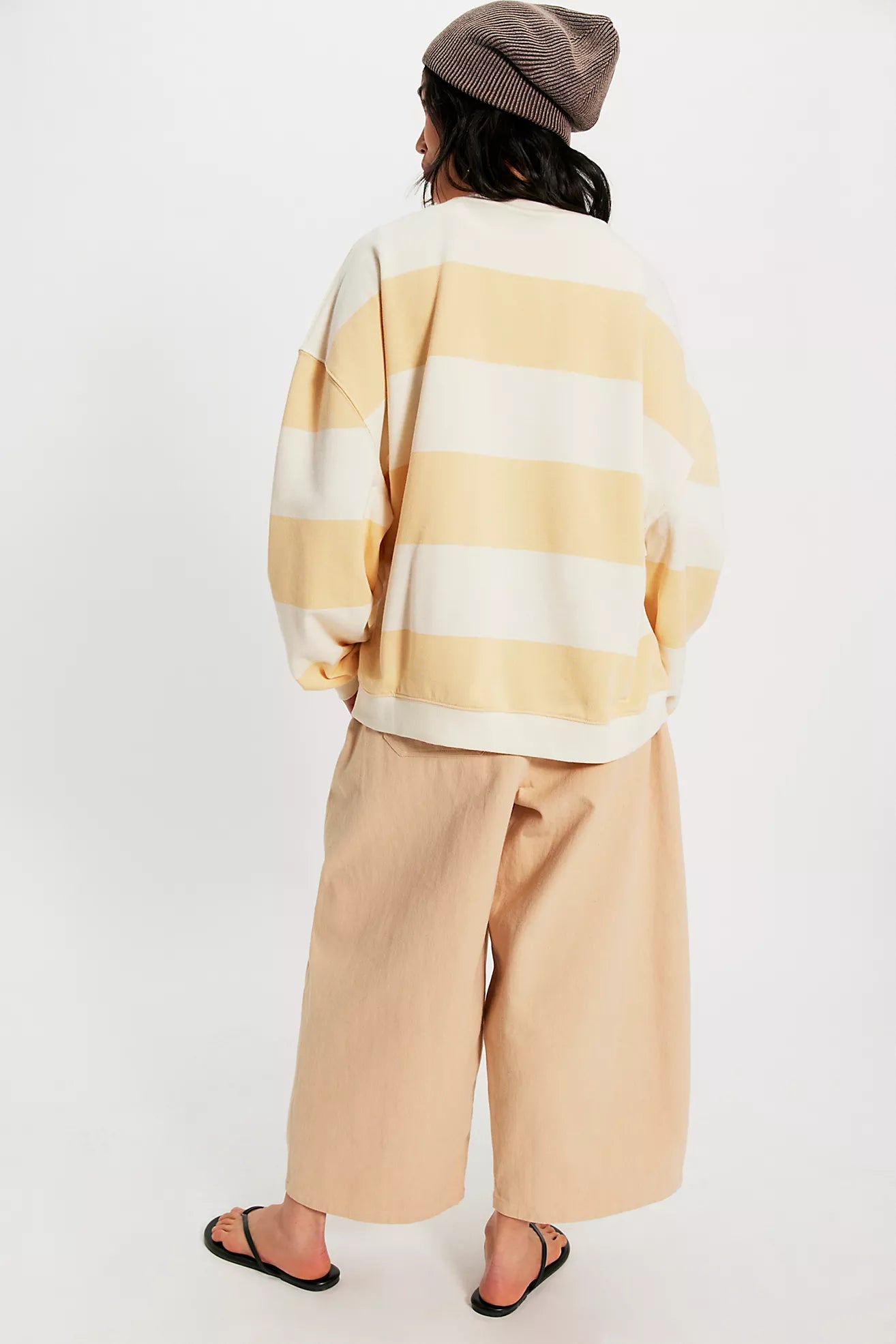 Classic Stripe Oversized Crewneck
