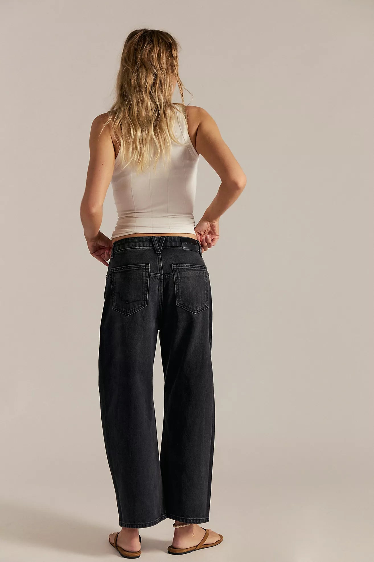 Free People Deep Trance Dropped Boyfriend Jeans
