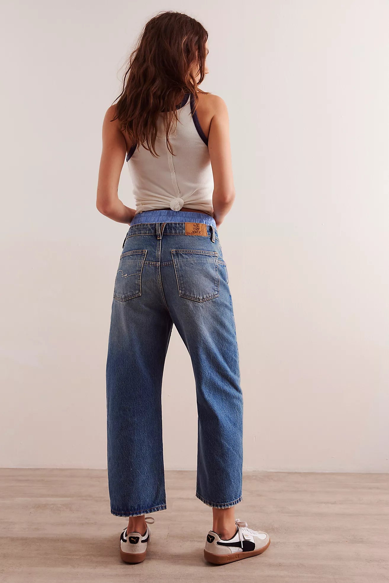 Free People Deep Trance Dropped Boyfriend Jeans