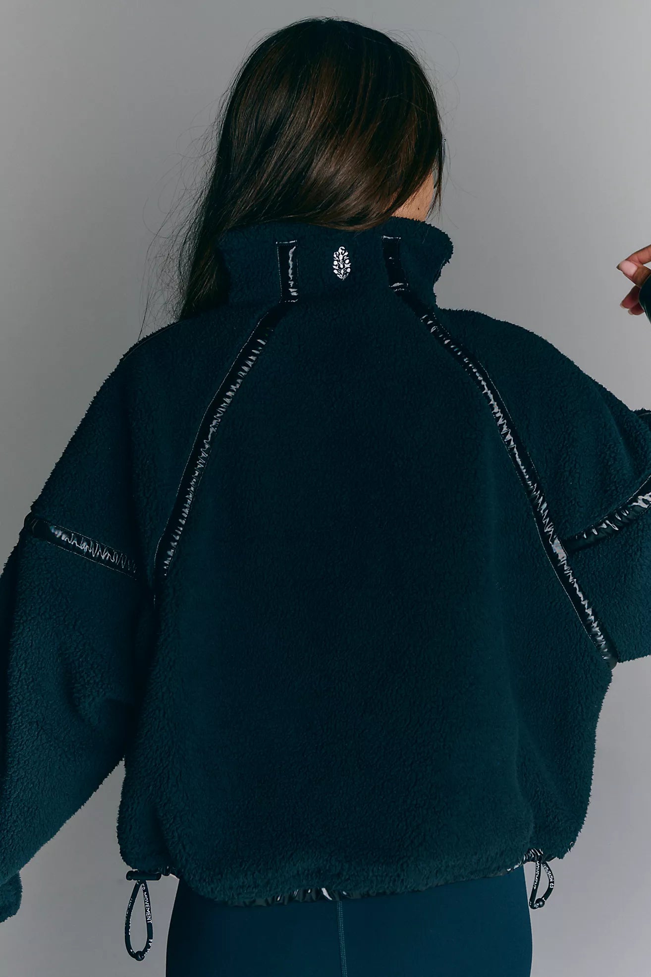 Free People Mountain High Shine Half Zip