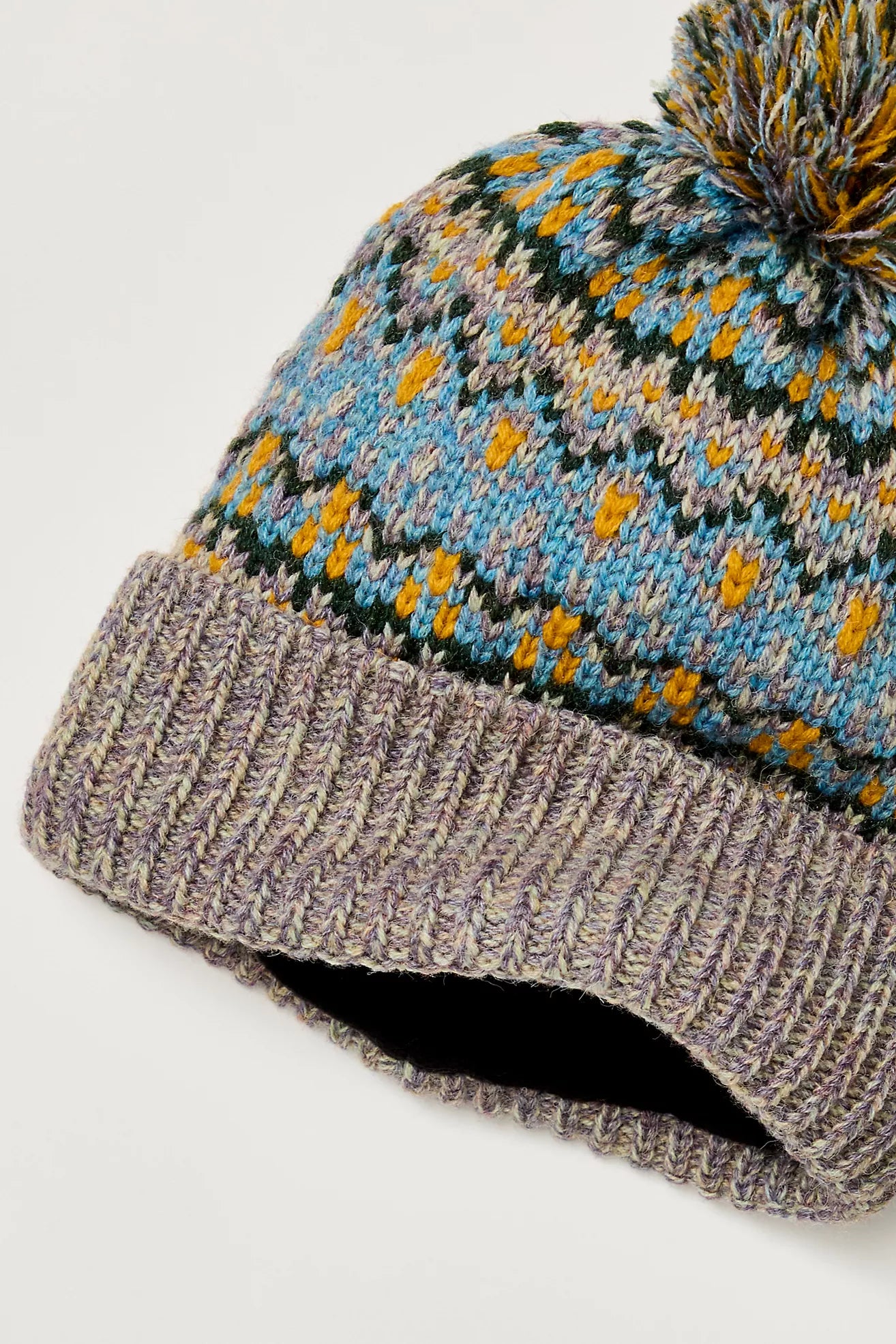 First Frost Fairisle PomPom Beanie