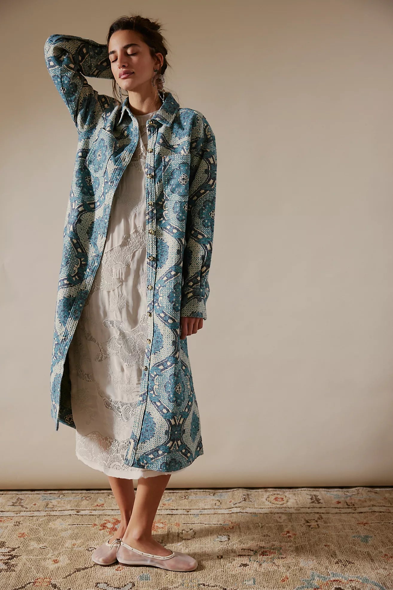Brick Lane Jacquard Coat