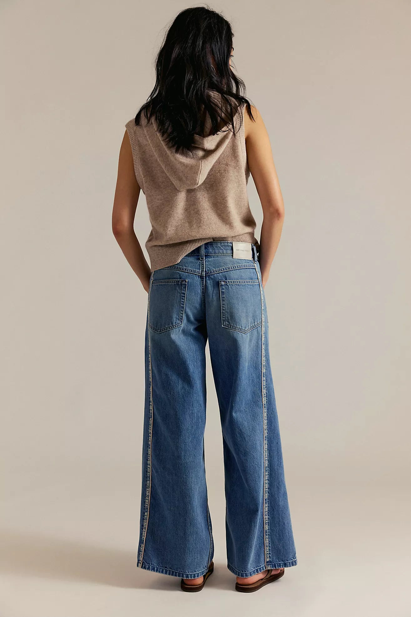 On the Edge Selvedge Wide Leg Jeans