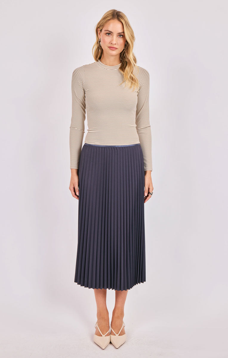 Full of Charm Pleated Midi Skirt