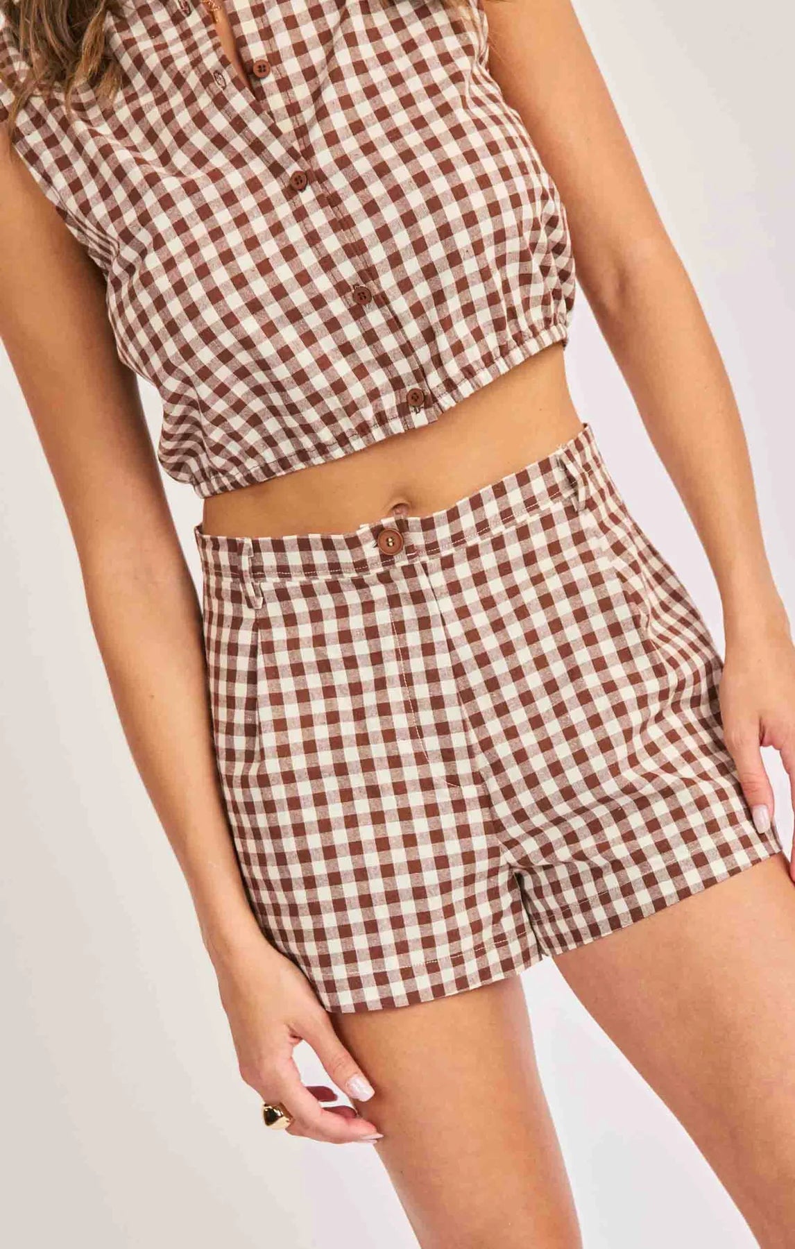 Mustang Gingham Shorts