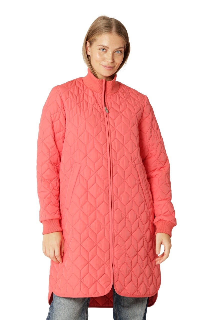 Ilse Jacobsen Long Quilted Coat ART06