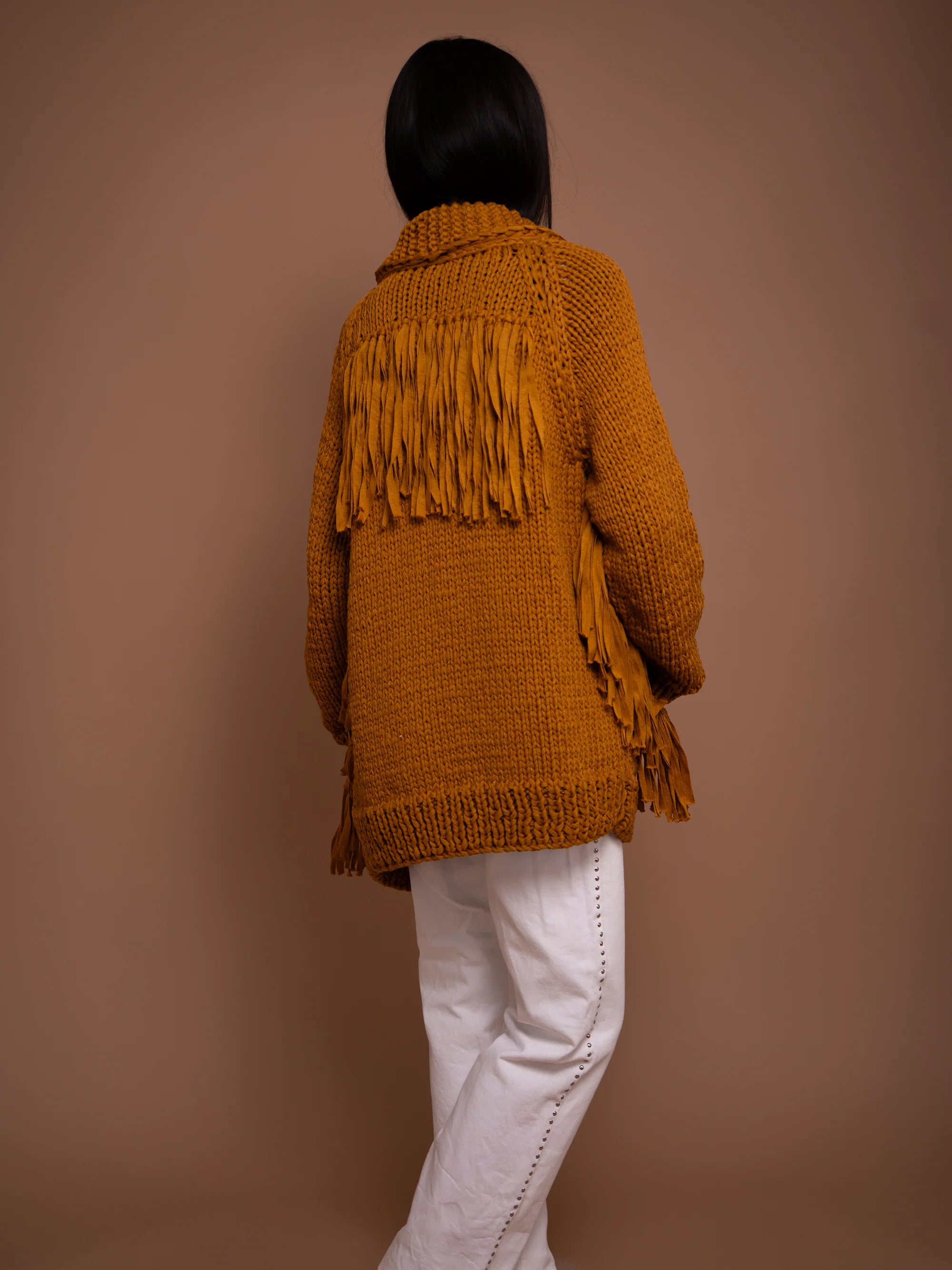 Cotton Fringe Cardi - Long