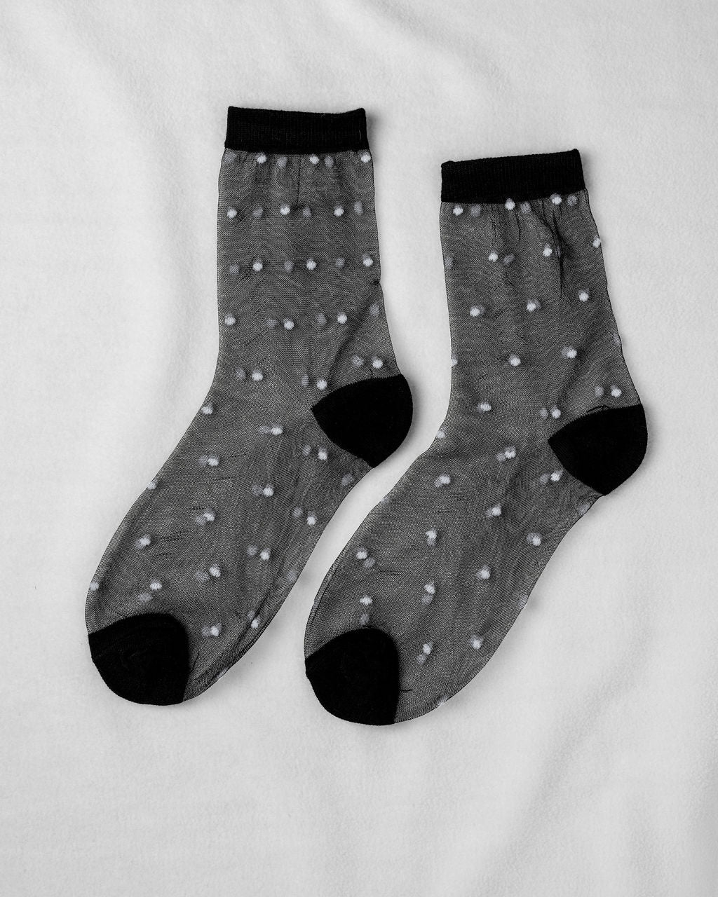 Sheer Dots Socks