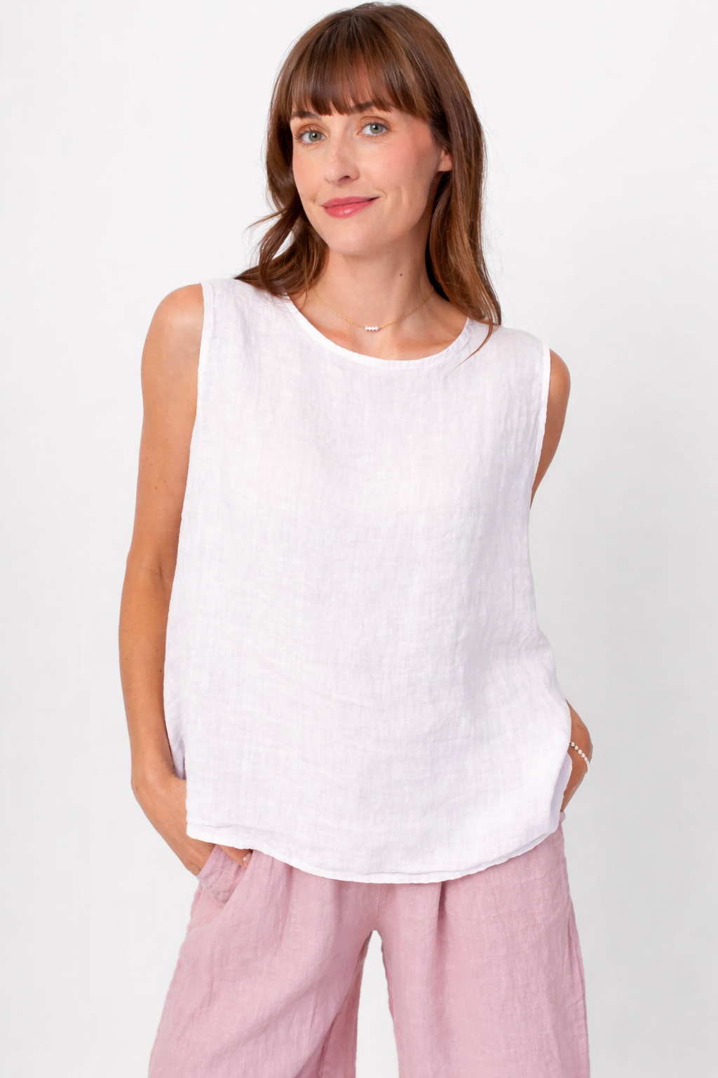 Linen Simple Tank Top