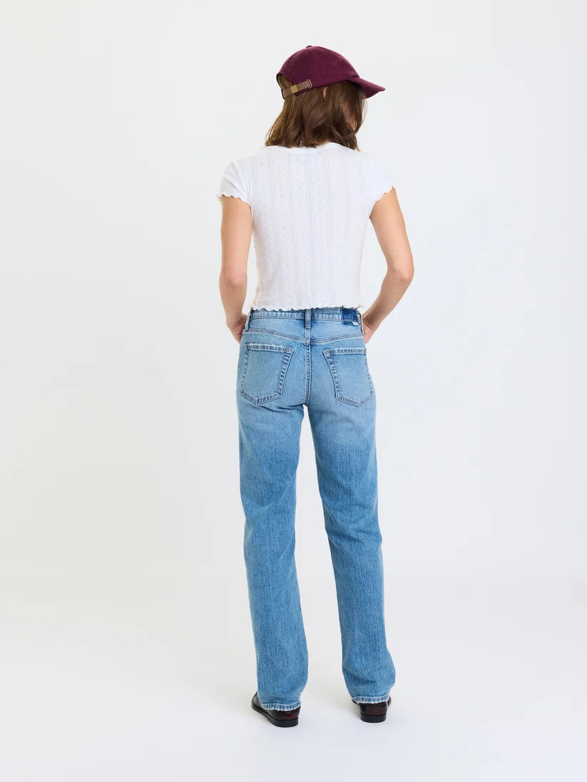Rebel Mid Rise Slim Straight