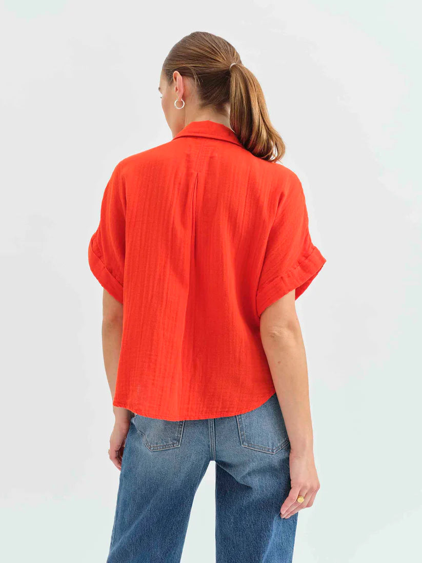 Kate Short Sleeve Button Up