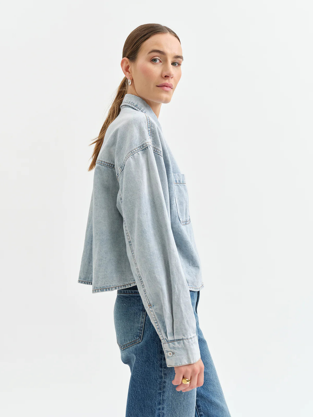The Editor-Cropped Button Up