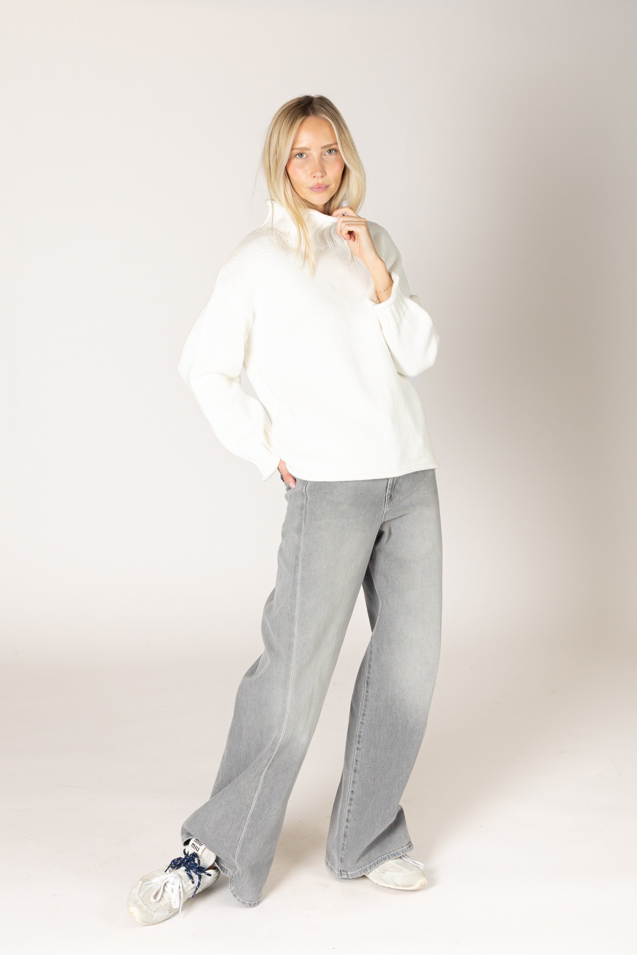 Dolly Chunky Mock Sweater