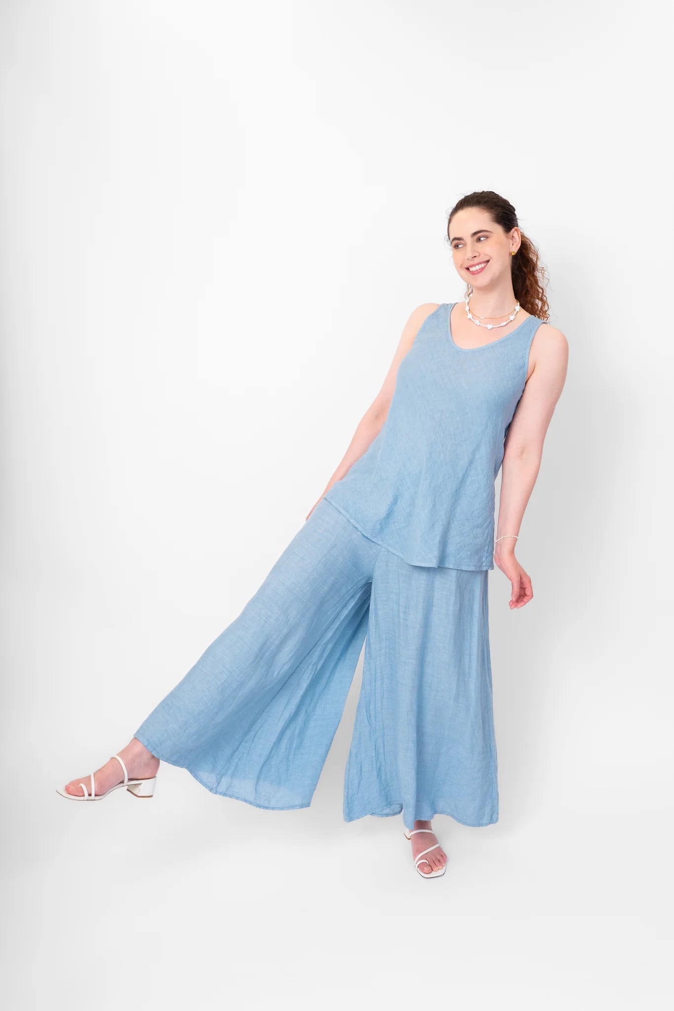 Palazzo Linen Pant