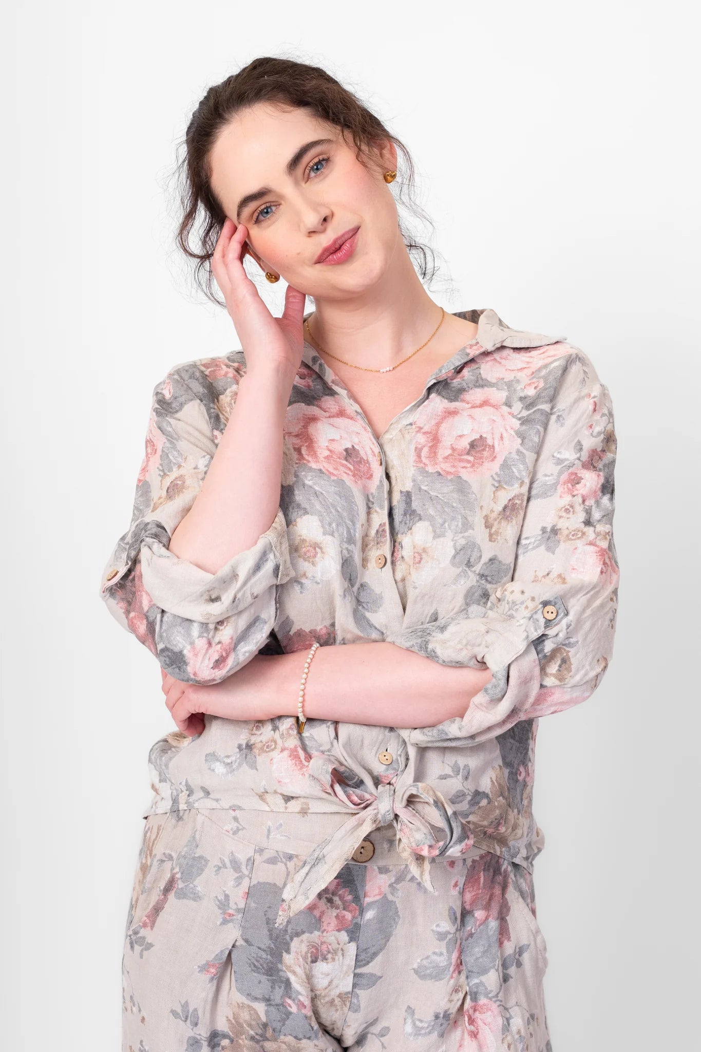 Floral Linen Shirt